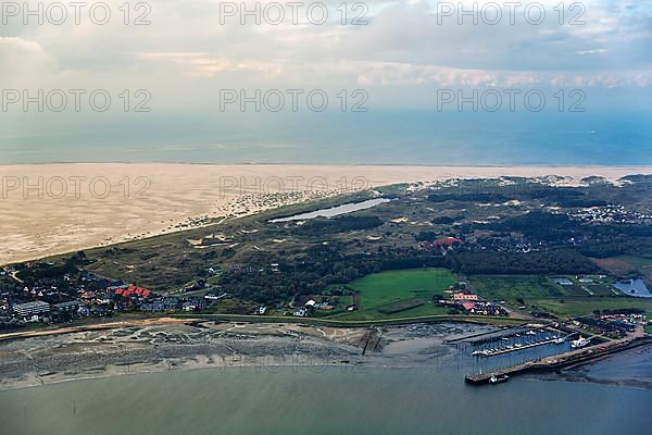 Coastline with maritime harbour