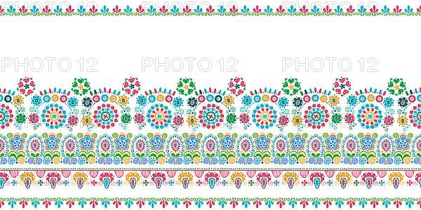 Hungarian vector embroidery pattern for borders