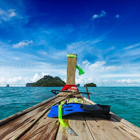 Snorkeling set on boat