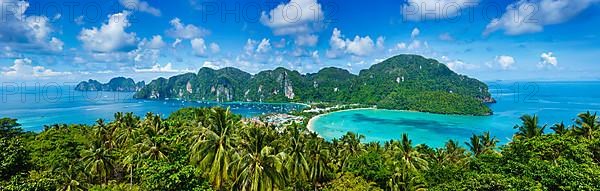 Panorama of tropical island. Thailand