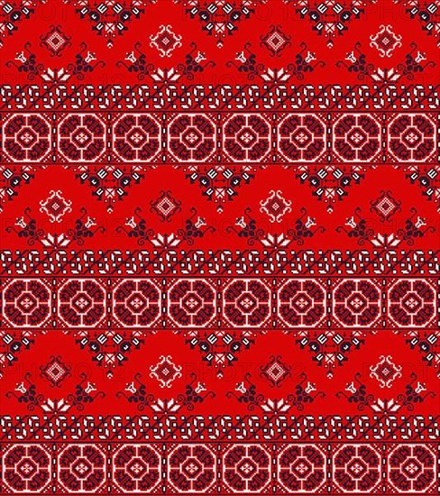 Romanian vector pattern inspired from traditional embroidery