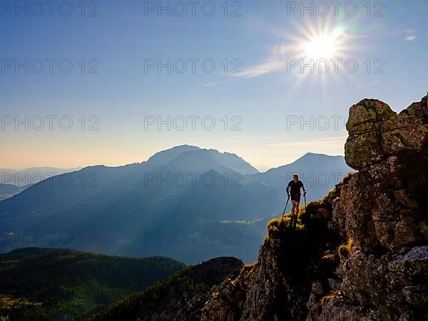 Mountaineers climbing the small Watzmann