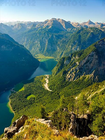 View of the Koenigssee and the Steinerne Meer