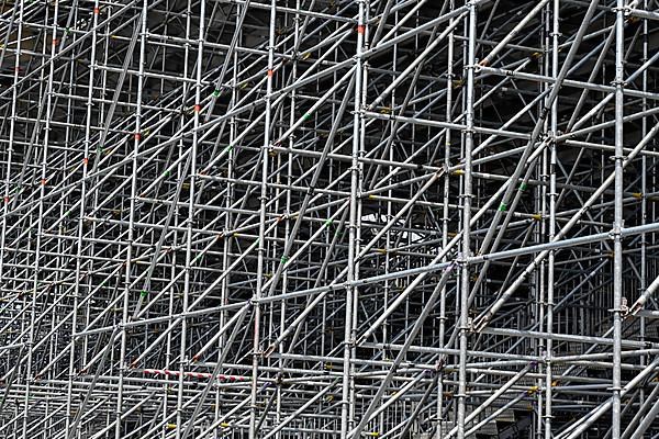 Grandstand scaffolding