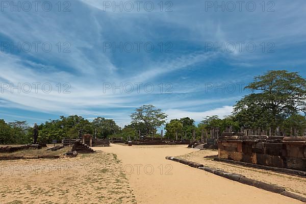 Ancient ruins. Quadrangle