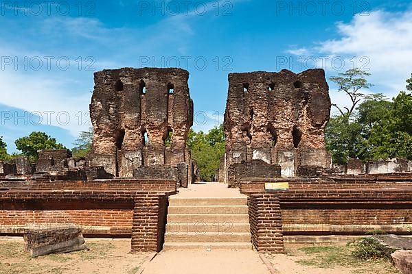 Ancient Royal Palace ruins. Pollonaruwa