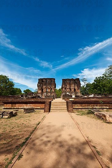 Ancient Royal Palace ruins. Pollonaruwa