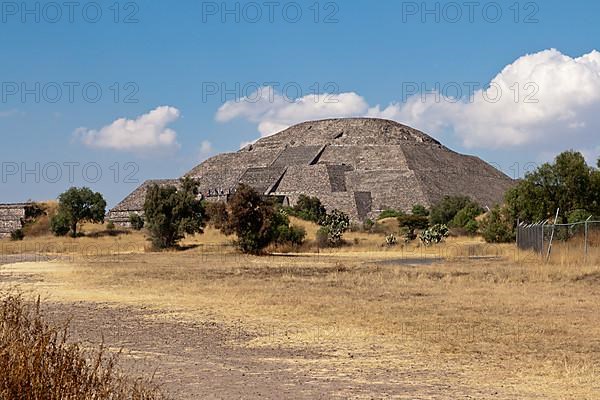 Pyramid of the Sun. Teotihuacan. Mexico. View from the Pyramid of the Moon