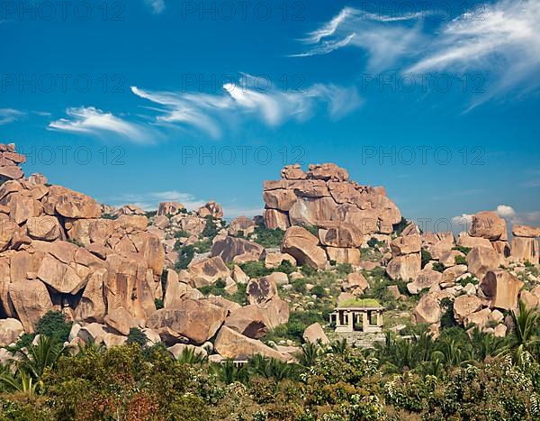 Ancient ruins of Hampi. Karnataka