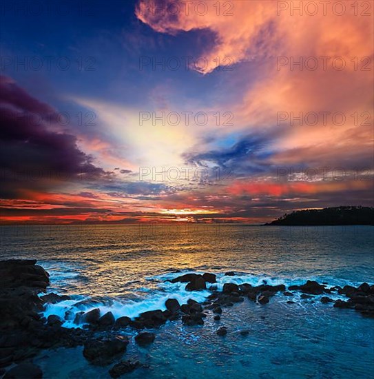 Ocean sunset with great cloudscape