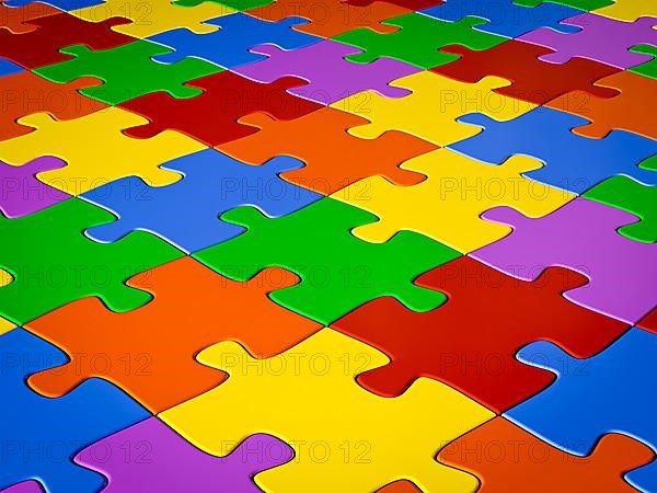 Jigsaw puzzle background