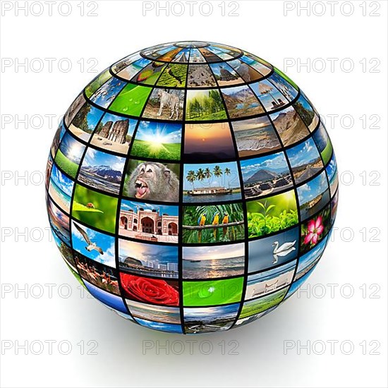 Picture globe isolated
