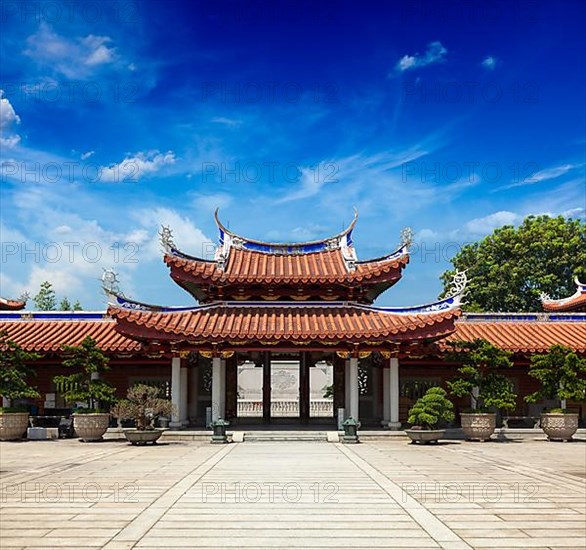 Gates of Lian Shan Shuang Lin Monastery