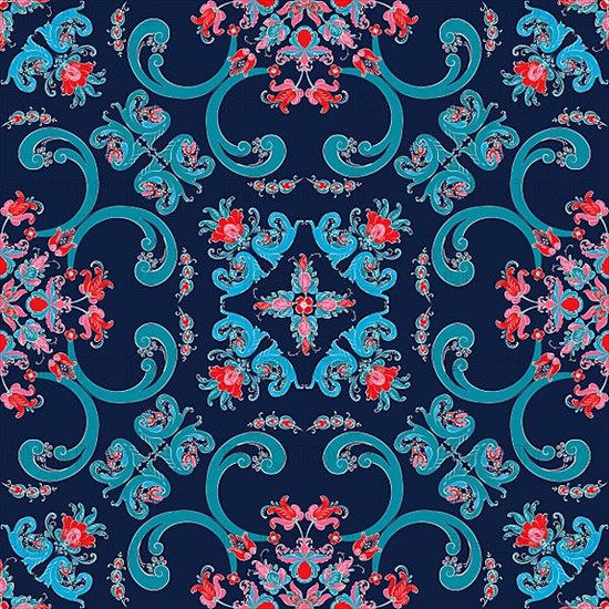 Rosemaling tile