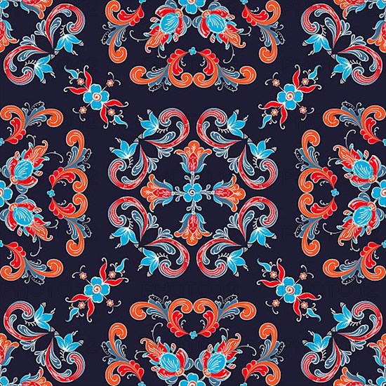 Rosemaling tile