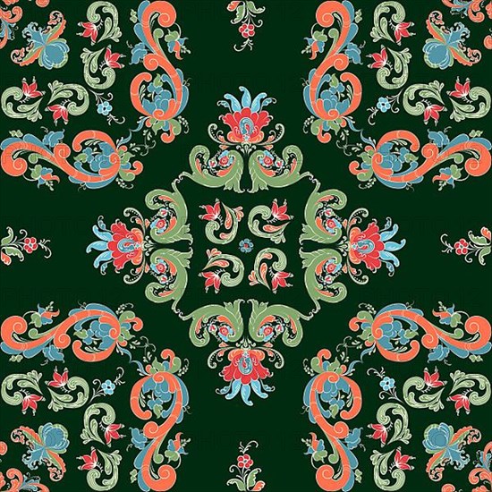 Rosemaling tile