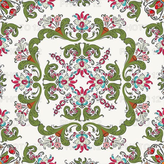 Rosemaling tile