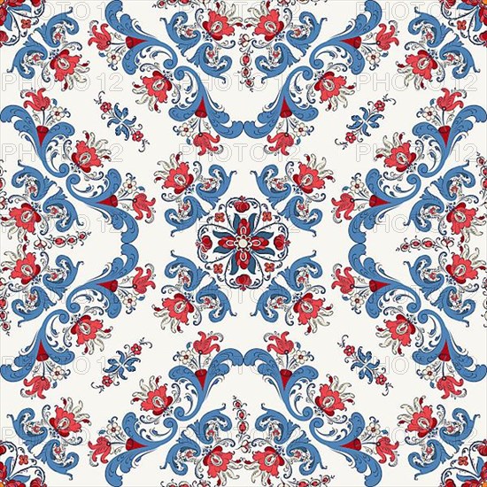 Rosemaling tile