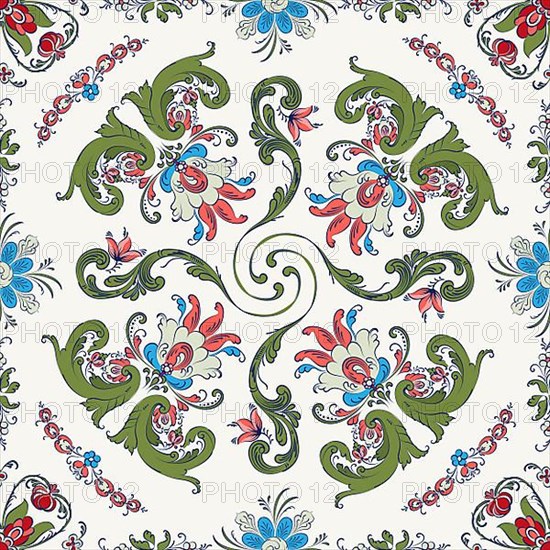 Rosemaling tile
