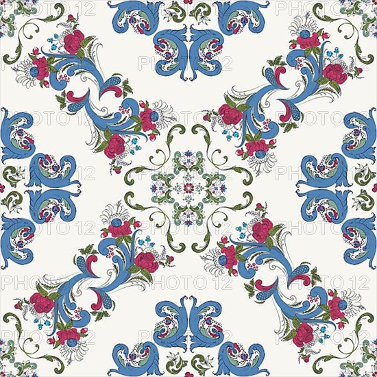 Rosemaling tile