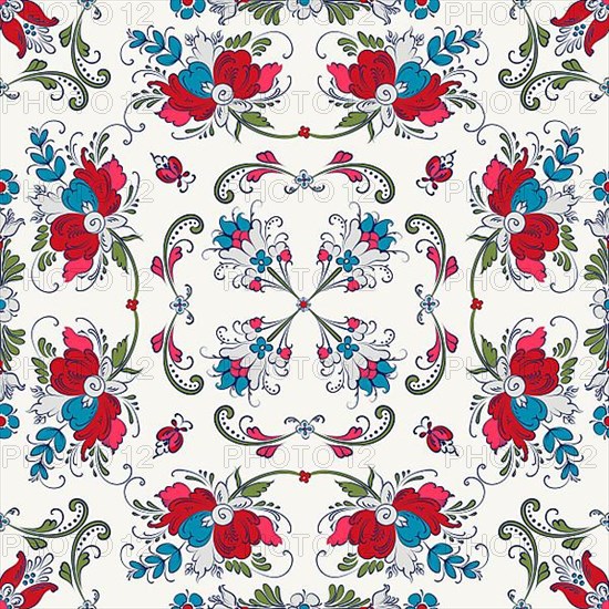 Rosemaling tile