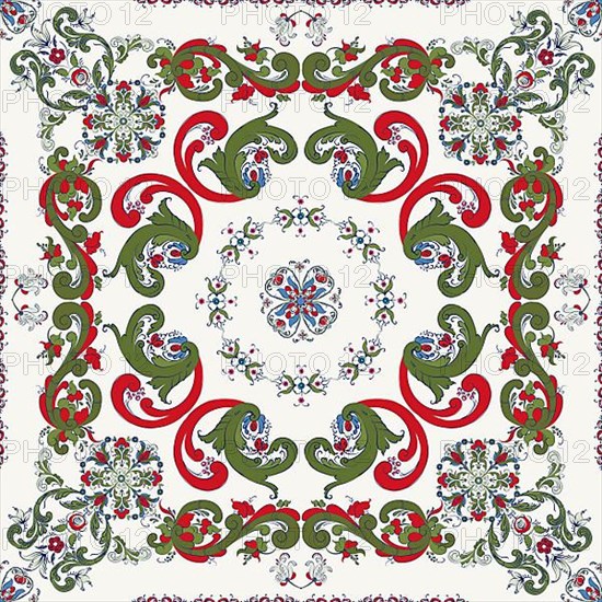 Rosemaling tile
