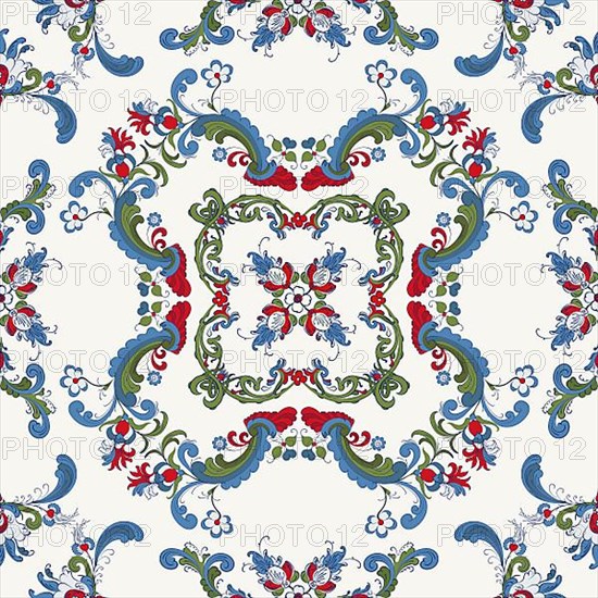 Rosemaling tile