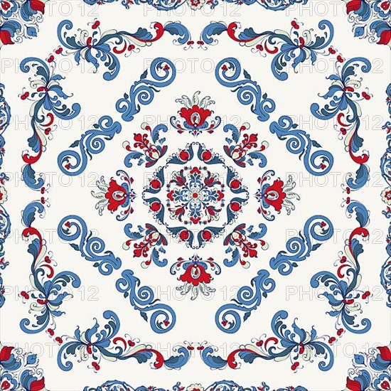 Rosemaling tile