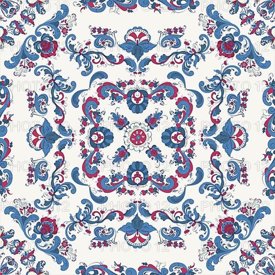Rosemaling tile