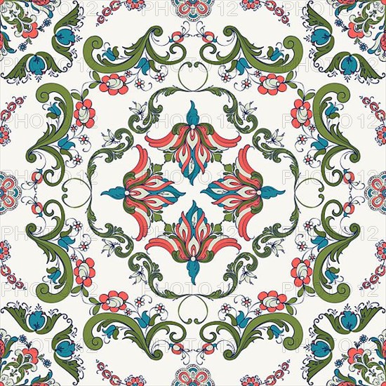 Rosemaling tile