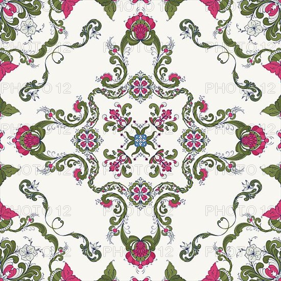 Rosemaling tile