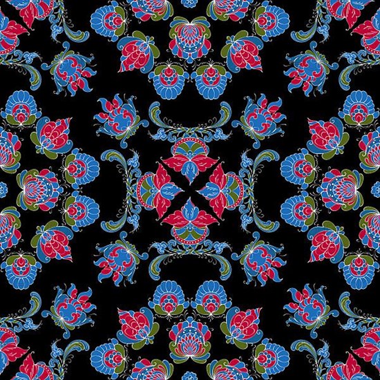 Rosemaling tile