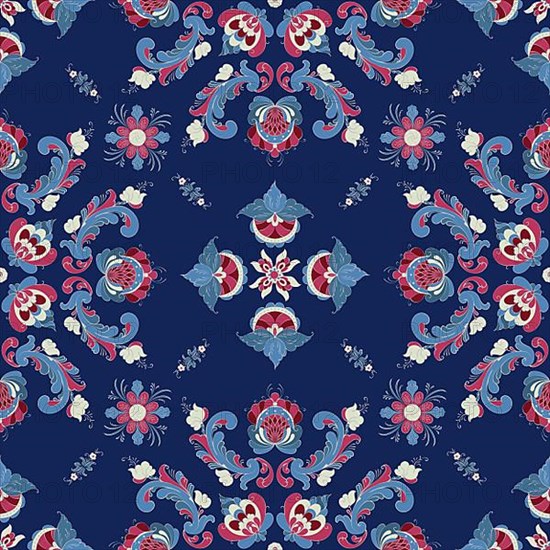 Rosemaling tile