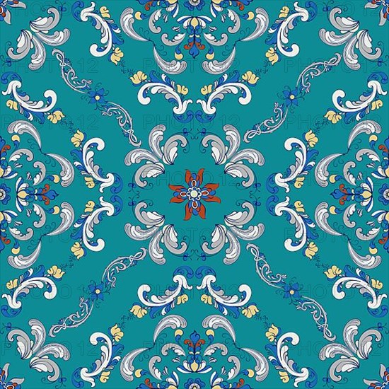 Rosemaling tile
