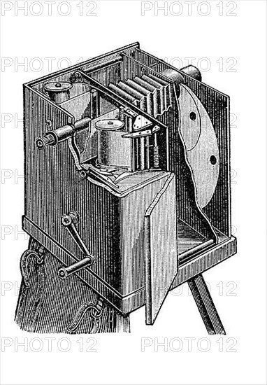 A photochronograph made by Etienne-Jules Marey