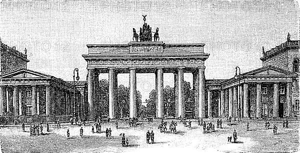 Brandenburg Gate around 1881