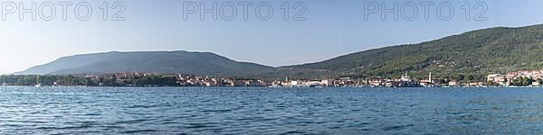 Panorama of the harbour and town in the midday sun