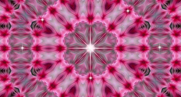 Beautiful pink kaleidoscope