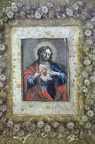 Sacred Heart image in the interior