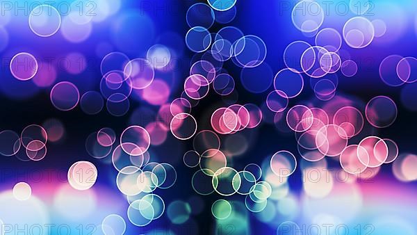 Beautiful bokeh with multi colors