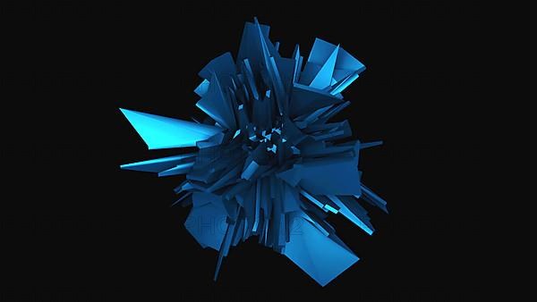 3d rendering fractal object in space