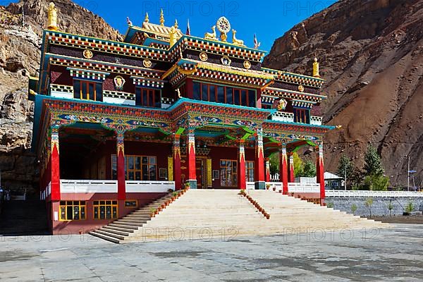 Buddhist monastery in Kaza. Spiti Valley