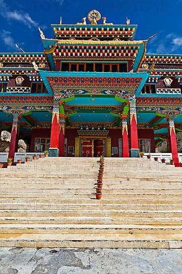 Buddhist monastery in Kaza. Spiti Valley