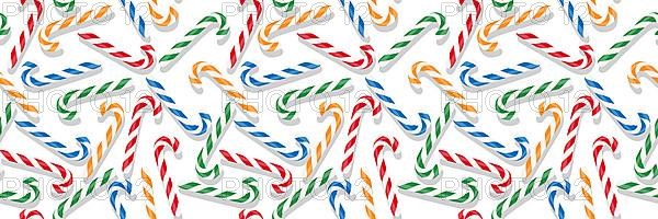 Candy cane Christmas pattern
