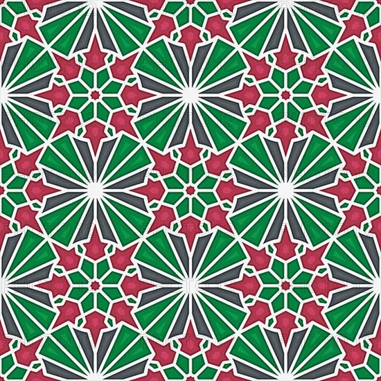Islamic geometric seamless vector pattern