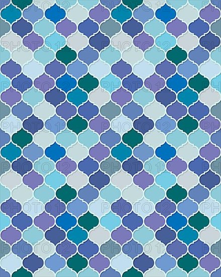 Morroccan tile mosaic pattern