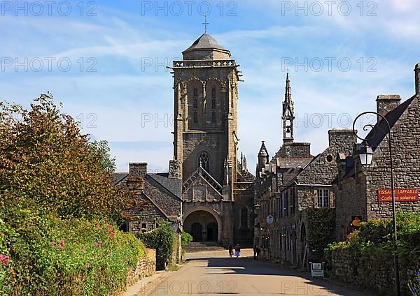 In the medieval village of Locronan