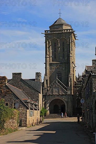 In the medieval village of Locronan