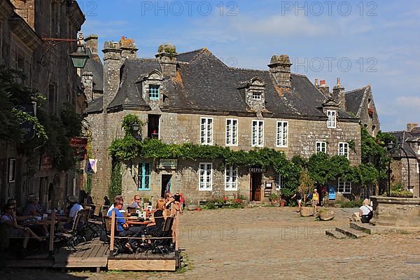 In the medieval village of Locronan