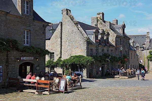 In the medieval village of Locronan